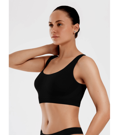 Безшовний топ з широкими бретелями