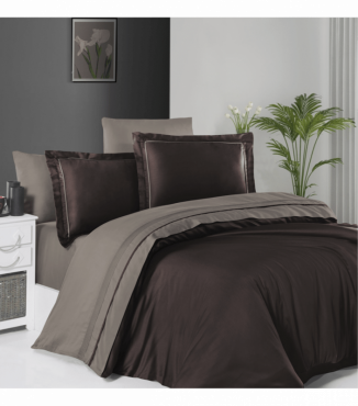 Комплект постельного белья Deluxe Satin Dark Series First Choice