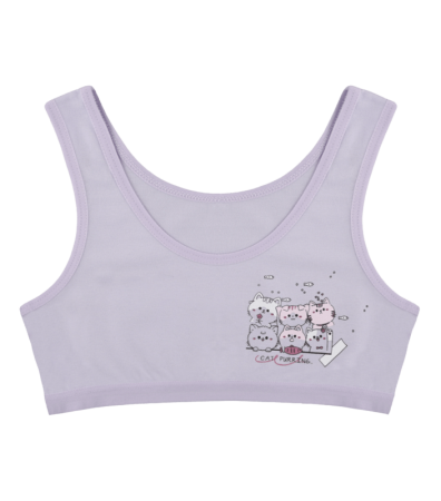 Топ для дівчинки з принтом Cat Purring