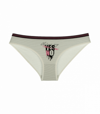 Жіночі трусики з принтом Yes No