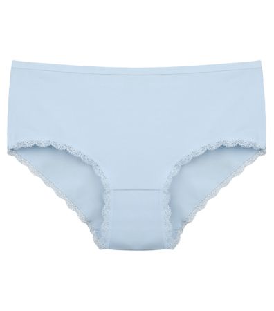 Высокие трусы большого размера с кружевом