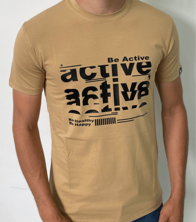 Мужская футболка с надписью ACTIVE