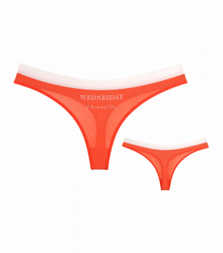 Женские стринги с принтом Wednesday