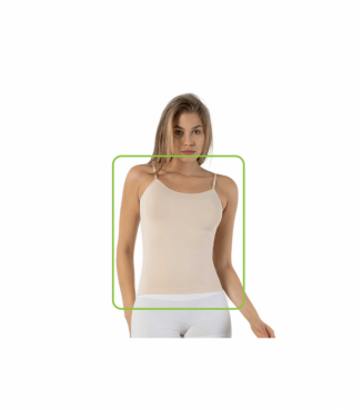 Безшовна майка на тонких бретельках