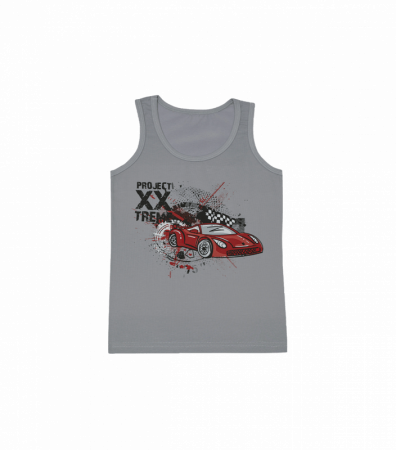 Майка з принтом авто для мальчика