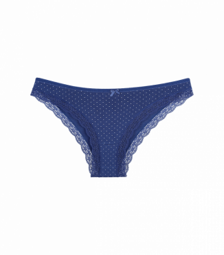 Женские трусики слипы с кружевом