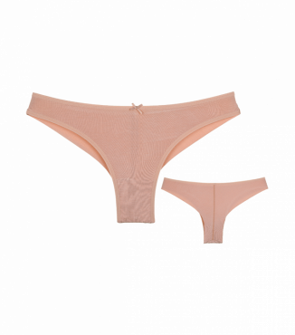 Класичні бежеві трусики бразиліани