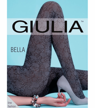 Фантазийные колготки из микрофибры с эффектом кружева BELLA 80 (2)