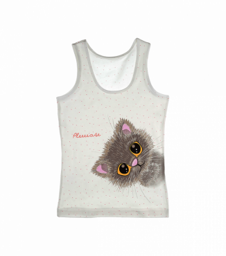 Дитяча майка для дівчаток на широких бретелях