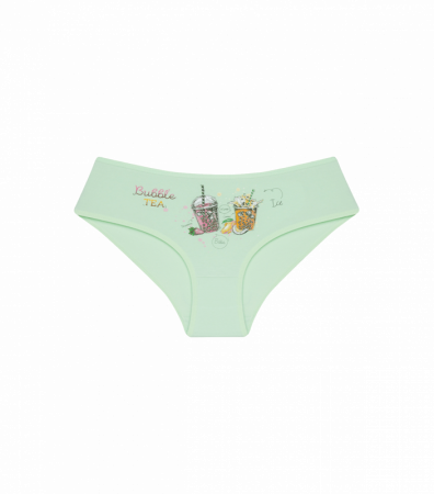 Подростковые трусы слипы для девочки с принтом Bubble TEA