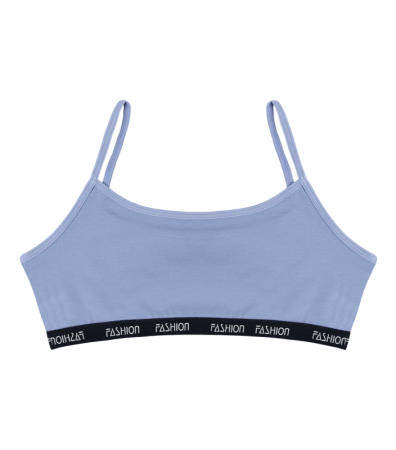 Підлітковий топ на тонких бретельках із написом FASHION